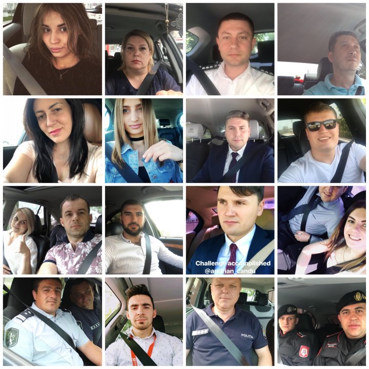 Sute de internauţi au urmat exemplul lui Andrian Candu şi fac poze cu centura de siguranţă cuplată (FOTO)