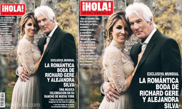 Primele imagini de la căsătoria lui Richard Gere cu Alejandra Silva. Cum au arătat cei doi 