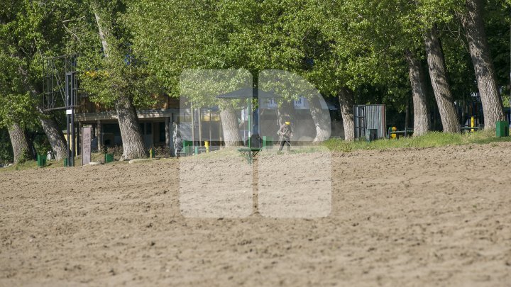 Cum arată plajele de la Vadul lui Vodă. Muncitorii curăţă zona de agrement (FOTOREPORT)