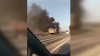 Un camion a luat foc în mers pe traseul Chişinău-Orhei (VIDEO)