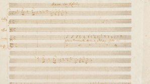 Manuscris excepţional dintr-o arie cunoscută scrisă de Mozart a fost expusă la Paris