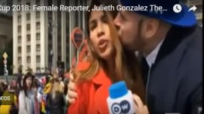 CM 2018: O reporteriță columbiană, agresată sexual în timp ce era în LIVE: a atins-o pe sâni și a sărutat-o pe obraz (VIDEO)