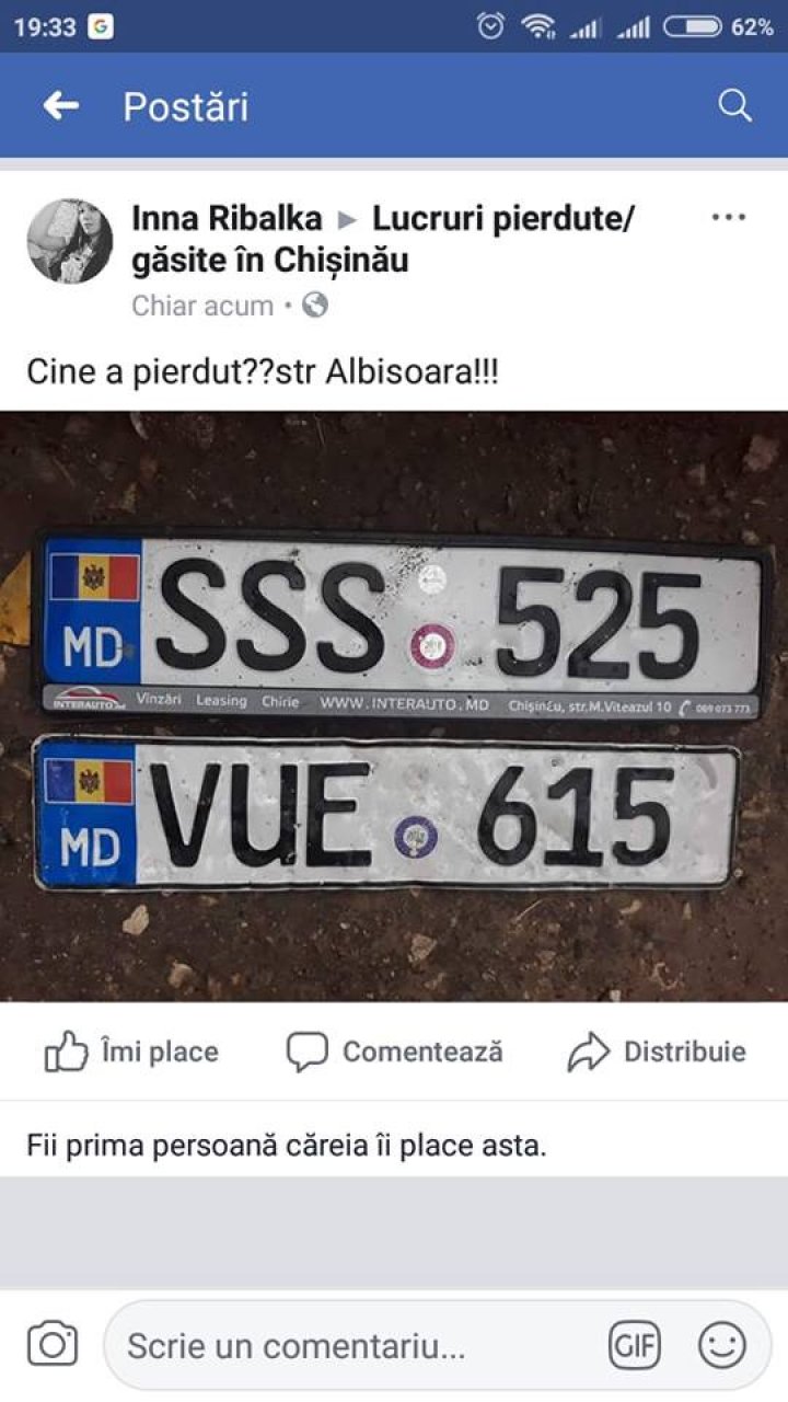 Plăcuţele de înmatriculare pierdute apar ca ciupercile după ploaie. Unde pot fi găsite (FOTO)