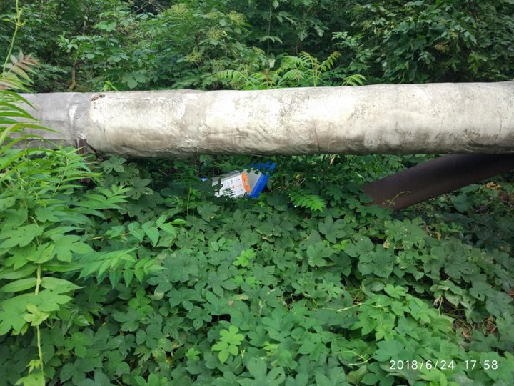 Un teminal de plată, ARUNCAT în Parcul Valea Trandafirilor din Capitală (FOTO)