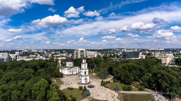 Chișinău, un oraș superb de la înălțimea zborului de pasăre