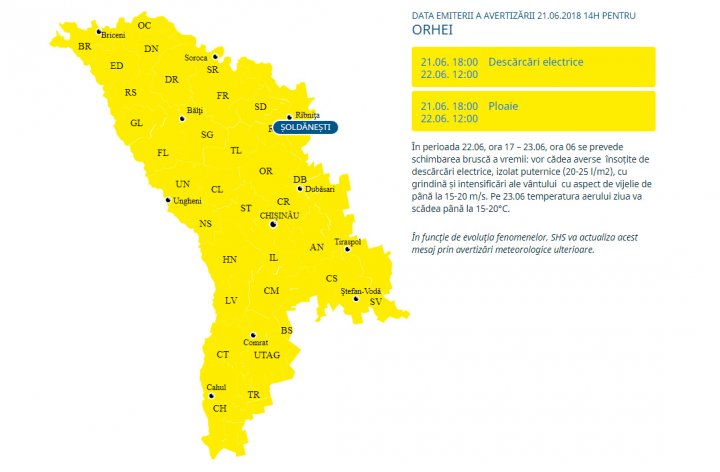 AVERTIZARE METEO: COD GALBEN de vijelii şi furtuni puternice. Toată ţara va fi afectată