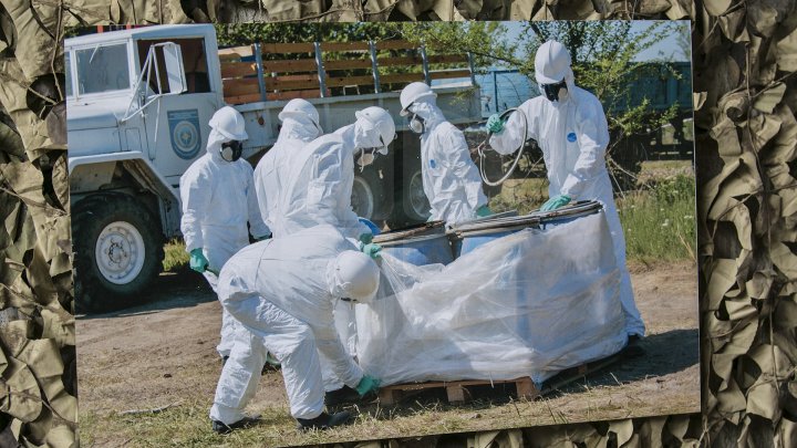 Ultimul lot de pesticide colectate în cadrul proiectului NATO a fost evacuat de pe teritoriul Moldovei (FOTOREPORT)