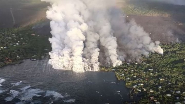 Cel mai mare lac cu apă dulce din Hawaii a dispărut în câteva ore. A fost umplut cu lava vulcanului Kilauea