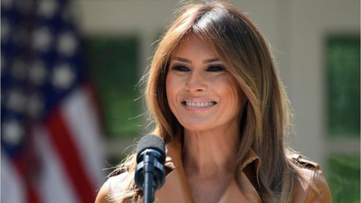 Melania Trump a apărut în public pentru prima dată după operaţia la rinichi