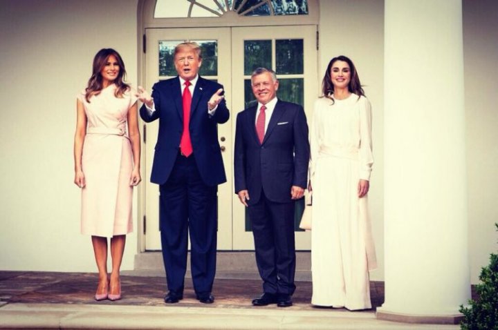 Regina Rania a Iordaniei și Melania Trump, LUPTĂ stilistică la Casa Albă