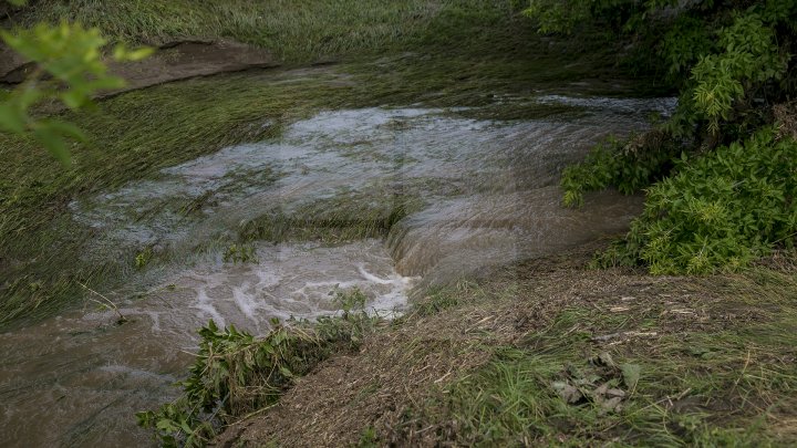 Culturi distruse, case ruinate şi pagube de sute de mii de lei. PLOAIA TORENŢIALĂ a făcut PRĂPĂD în satul Ucrainca, Căuşeni (FOTO)