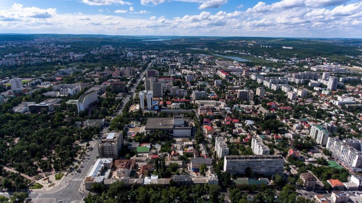 Chișinău, un oraș superb de la înălțimea zborului de pasăre