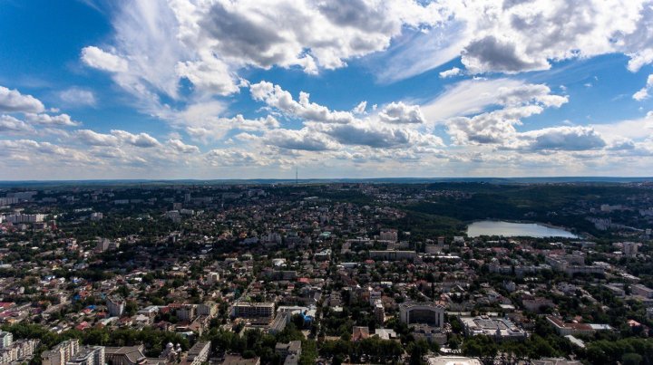 Chișinău, un oraș superb de la înălțimea zborului de pasăre