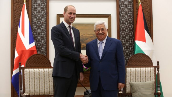 Prinţul William califică Teritoriile palestiniene drept "ţară" în dialogul său cu preşedintele Autorităţii Naţionale Palestiniene