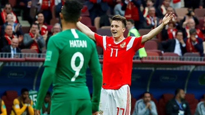 CM 2018. Naţionala Rusiei a impresionat în meciul de deschidere, învingând cu 5-0 Arabia Saudită