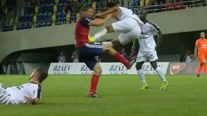 Fault criminal în timpul unui meci din preliminariile Ligii Campionilor (VIDEO)