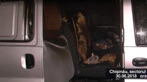 Surpriză neplăcută pentru un şofer din Capitală. S-a trezit cu automobilul în flăcări (VIDEO)