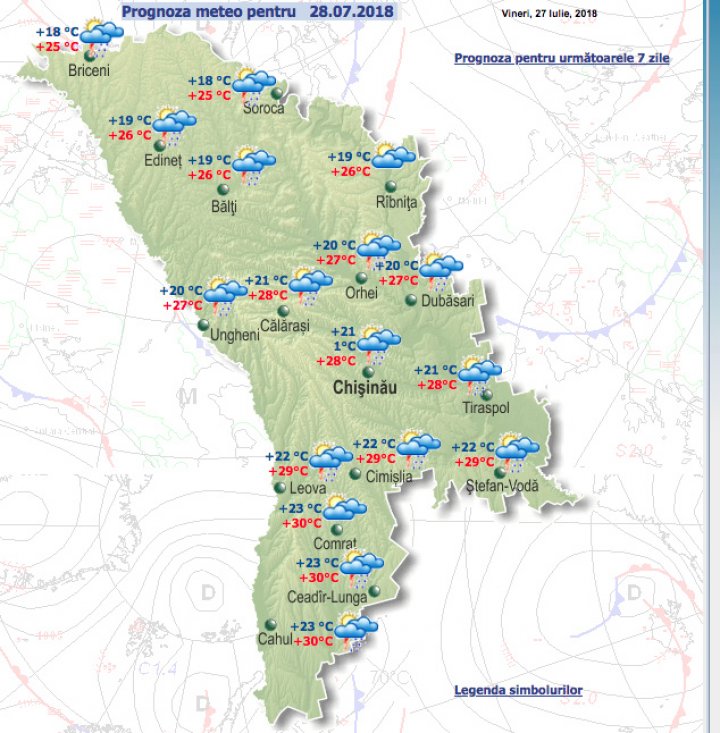 Eroarea de pe site-ul meteo.md care i-a făcut pe cititori să se întrebe: Câte grade vor fi mâine la Chișinău (FOTO)