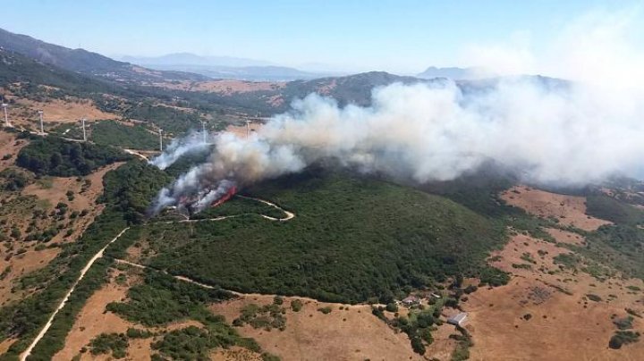  Incendii de vegetaţie în Spania. Avioane și elicoptere, trimise la fața locului pentru a stinge flăcările uriaşe (FOTO)