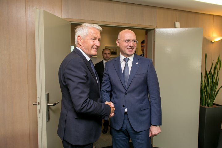 Prim-ministrul Pavel Filip a avut o întrevedere cu Secretarul General al Consiliului Europei, Thorbjorn Jagland (FOTO)