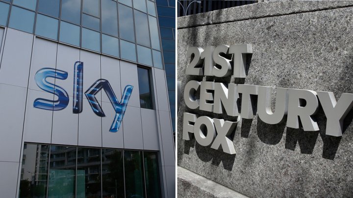 Compania 21st Century Fox va prelua grupul britanic Sky pentru 32,5 miliarde de dolari