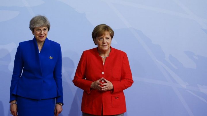 Angela Merkel a salutat propunerea premierului britanic Theresa May privind ieşirea Marii Britanii din UE