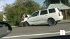 Accident rutier în apropiere de Cricova. Un microbuz de linie s-a ciocnit cu un automobil (VIDEO)