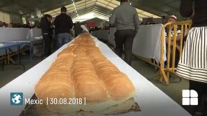 PUBLIKA WORLD: Record delicios în Mexic. Peste 100 de bucătari au gătit un sandwich de 70 de metri
