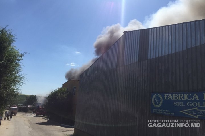 INCENDIU PUTERNIC la Comrat. O fabrică de mobilă a luat foc (FOTO/VIDEO)