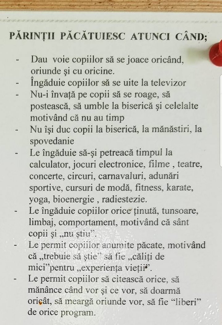 Călugării de la o mănăstire din Mureş şochează: Au scris o listă cu "păcatele grave" făcute de părinţi