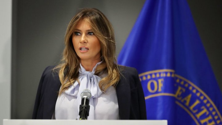 Melania şi Donald Trump, pe unde diferite. Ce a declarat prima doamnă a SUA despre site-urile de socializare