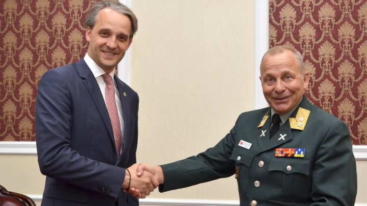 Ministrul Apărării Eugen Sturza s-a întâlnit cu Odd Egil Pedersen, general maior NATO