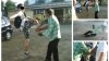 IMAGINI REVOLTĂTOARE! Un adolescent, filmat de prieteni cum loveşte cu piciorul în cap un bătrân 