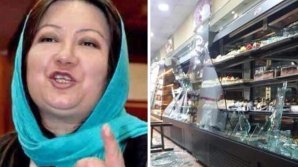 Motivul incredibil pentru care o deputată afgană distruge tot ce îi stă în cale într-o cofetărie (VIDEO)