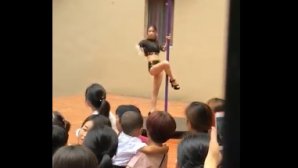 ȘOCANT. Dans la bară în fața copiilor de 3 și 5 ani. Ce s-a întâmplat cu directorul grădiniței (VIDEO)