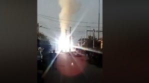 Incendiu puternic la o stație electrică din orașul Orăștie. Aproape tot orașul a rămas fără curent (VIDEO)