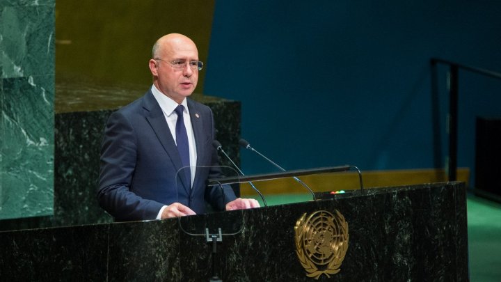 Pavel Filip, la tribuna ONU: Facem apel la Federația Rusă să înceteze activitățile ilegale și să reînceapă fără întârziere retragerea forțelor militare