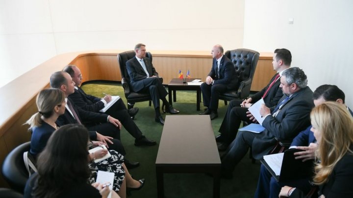 Pavel Filip s-a întâlnit la New York cu Klaus Iohannis: Angajamentul pro-european al Republicii Moldova este esenţial