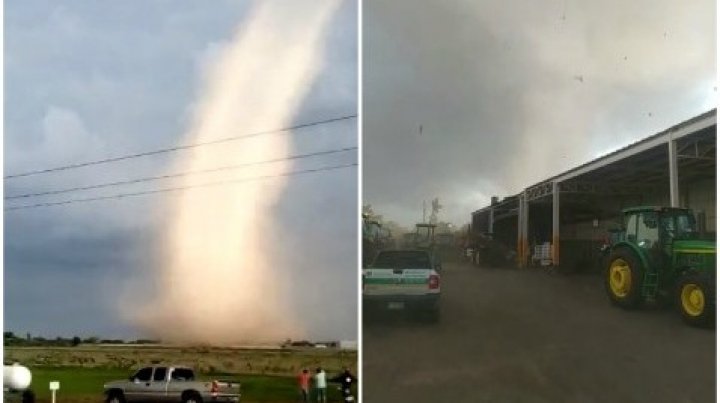 Momentul în care o tornadă neobişnuită lovește o comunitate din statul mexican Sinaloa (VIDEO)