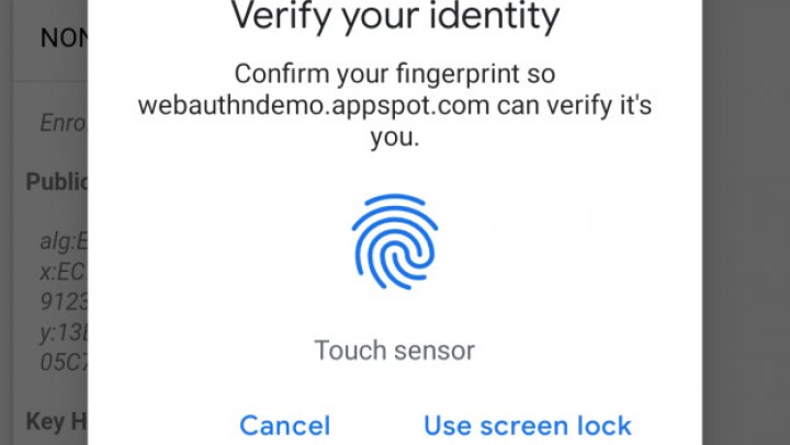 Google adaugă opţiune pentru autentificare biometrică în browserul Chrome