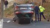 ACCIDENT pe strada Valea Trandafirilor din Capitală. O şoferiţă s-a izbit cu maşina într-un copac... şi s-a RĂSTURNAT (GALERIE FOTO/VIDEO)