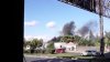 Un service auto din Capitală a fost cuprins de flăcări (VIDEO)