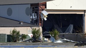 Imagini apocaliptice surprinse în SUA. Uraganul Michael a făcut prăpăd în interiorul unei baze aeriene 