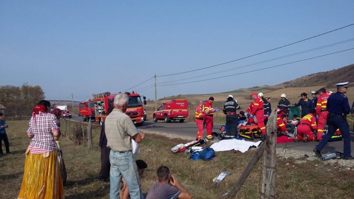 ACCIDENT TERIBIL în România. O persoană a murit, iar alte şapte au fost rănite (FOTO)