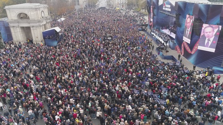 IMAGINI DIN DRONĂ: Adunarea Națională "PDM pentru Moldova", văzută de sus (FOTO/VIDEO)