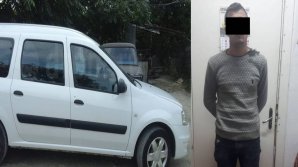 A furat un automobil, dar n-a ajuns prea departe cu el. Un tânăr de 21 de ani din Capitală, REŢINUT (VIDEO)  