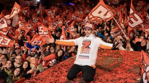 Marc Marquez a celebrat titlul de campion mondial la MotoGP în oraşul natal