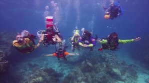 Halloweenul, sărbătorit la nouă metri adâncime. Câţiva scafandri s-au aventurat în largul Floridei