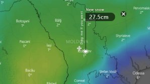 COD GALBEN de ninsori: Cum se vede din satelit ciclonul care lovește astăzi Moldova (HARTĂ)