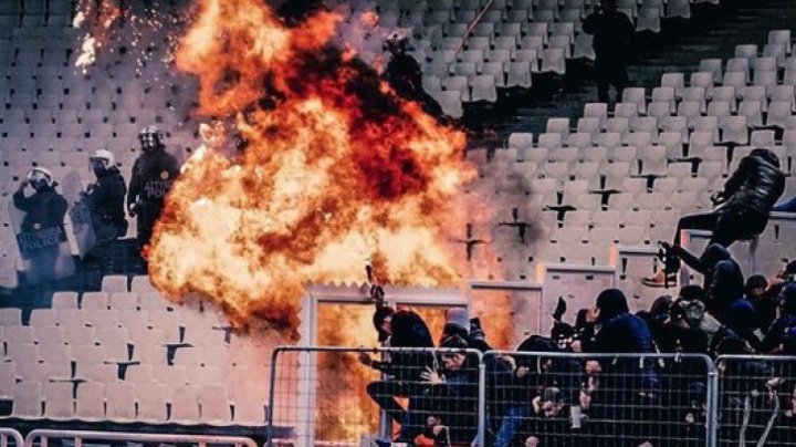 UEFA impune măsuri dure după ce 11 persoane au fost spitalizate în urma meciului AEK Atena-Ajax